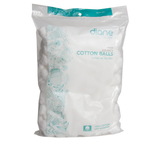 Diane Cotton Balls, 200 Pack