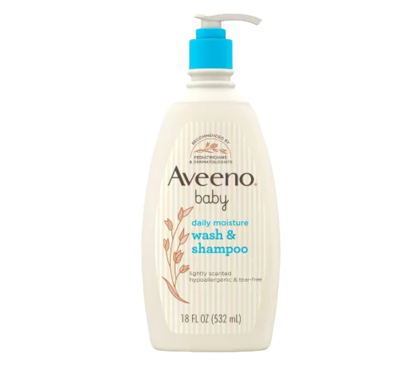 Aveeno Baby 2-in-1 Wash & Shampoo, 18 fl oz