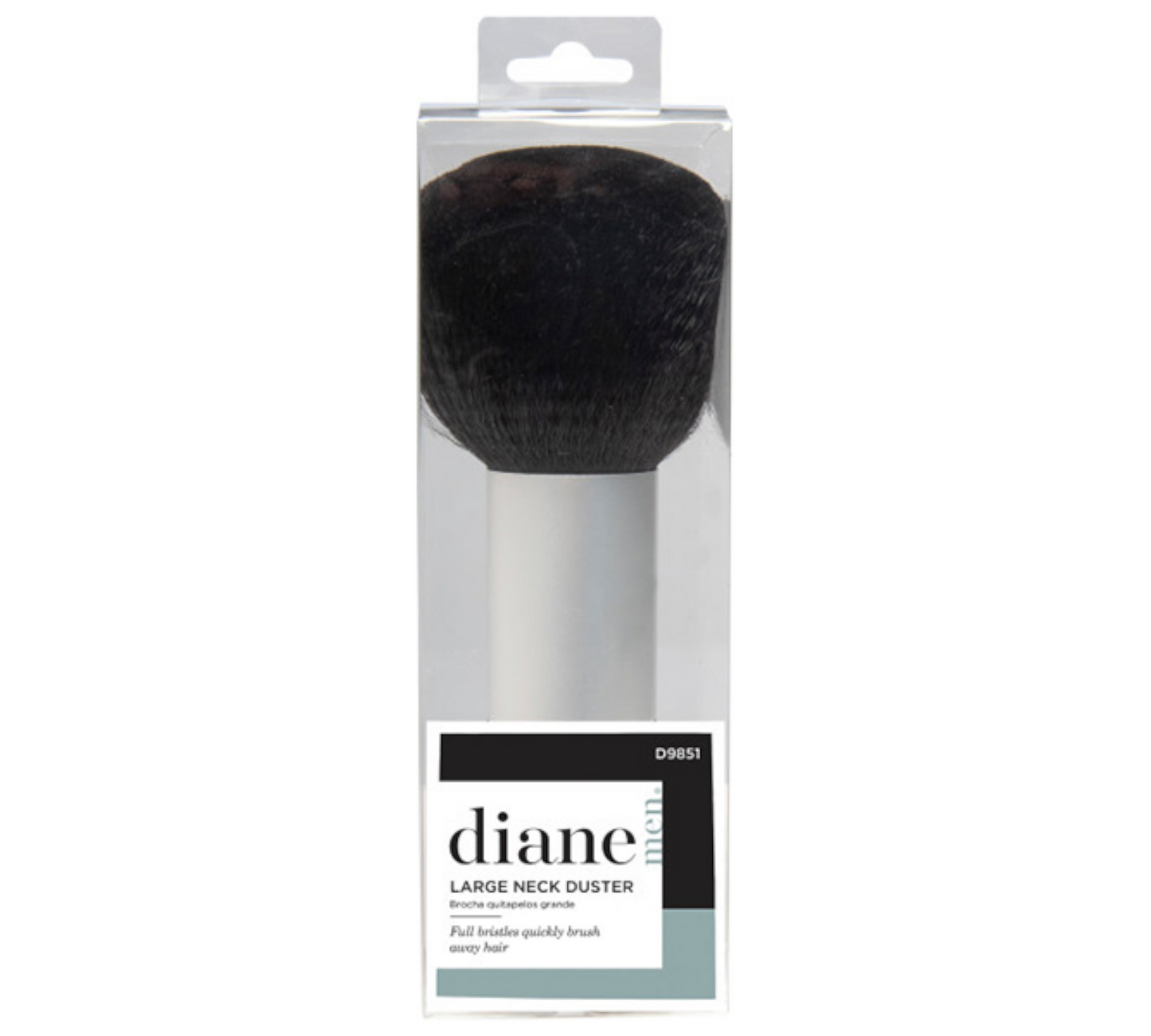 Diane Black/Silver Neck Duster, 7.5"