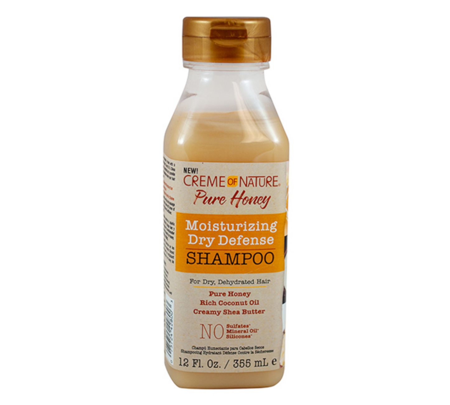 Creme of Nature Pure Honey Moisturizing Dry Defense Shampoo, 12 oz
