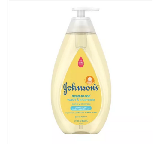 Johnson's Head-To-Toe Gentle Baby Body Wash & Shampoo For Sensitive Skin - 27.1 fl oz