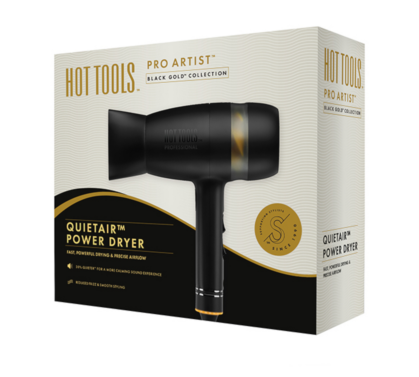 Hot Tools Pro Artist Black Gold Quietair Power Dryer