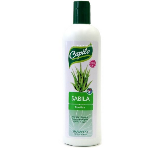 Capilo Aloe Vera Shampoo, 16oz Bottle
