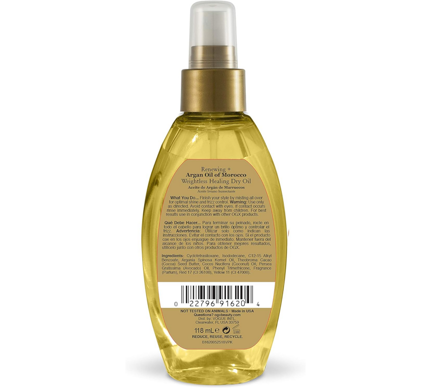 OGX Renewing + Argan Oil of Morocco Weightless Healing Dry Oil Lightweight Hair Oil Mist - 4 fl oz