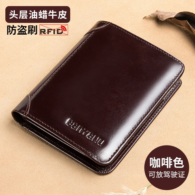Cupid Beauty Supplies Cupid Beauty Supplies A Men Wallets BANYANU AGenuine Leather Wallets