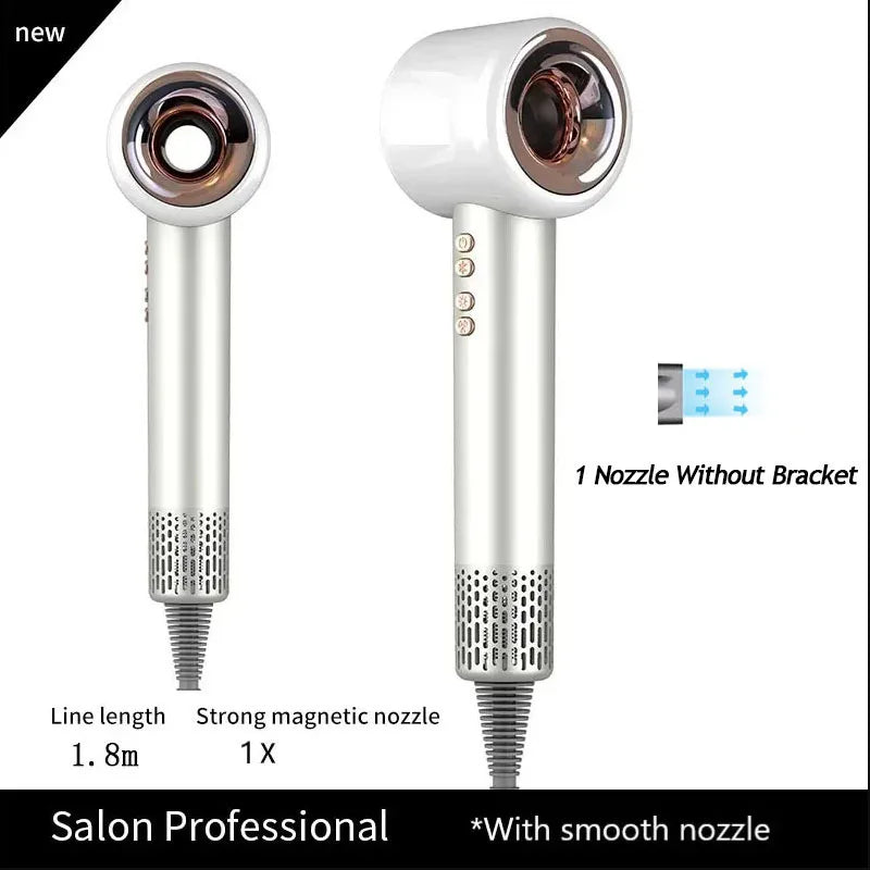 Cupid Beauty Supplies Cupid Beauty Supplies White 1 Nozzle 1.8M / KR Hair Dryer Leafless Hair Dryer: Super-Speed Ionic Styling Tool