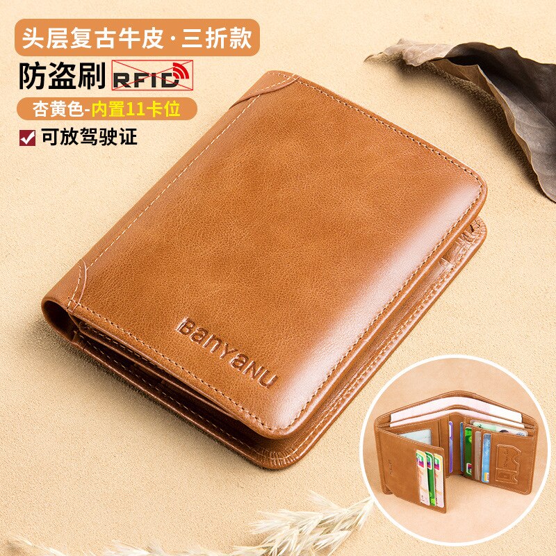 Cupid Beauty Supplies Cupid Beauty Supplies G Men Wallets BANYANU AGenuine Leather Wallets