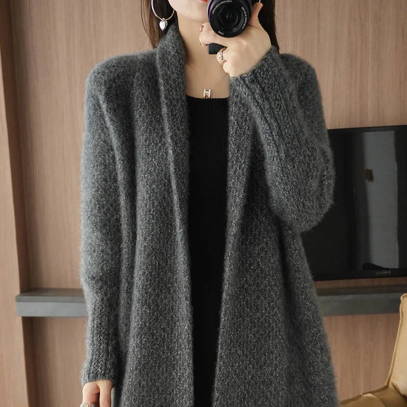 Winter Long Sweater Cardigan for Women - Big Size
