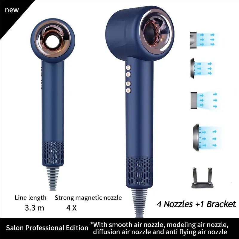 Cupid Beauty Supplies Cupid Beauty Supplies Blue 4 Nozzle 3.3M / us Hair Dryer Leafless Hair Dryer: Super-Speed Ionic Styling Tool
