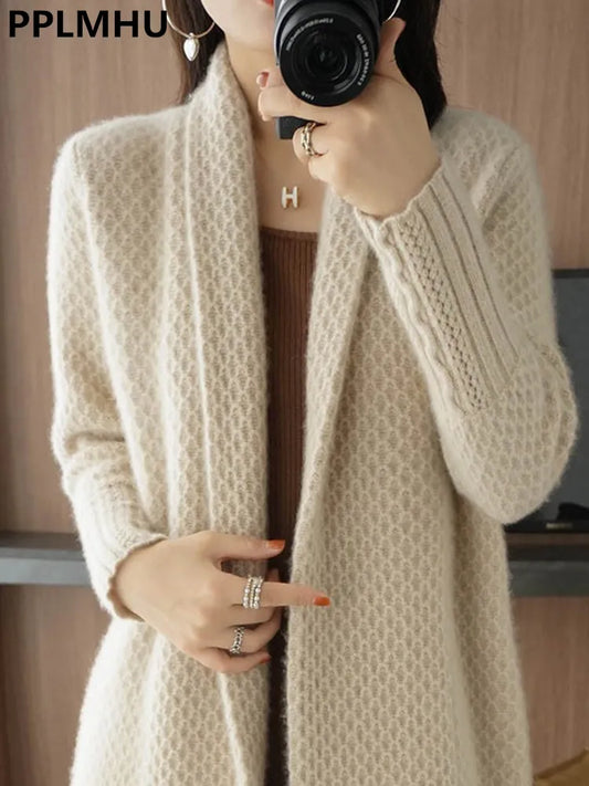 Winter Long Sweater Cardigan for Women - Big Size