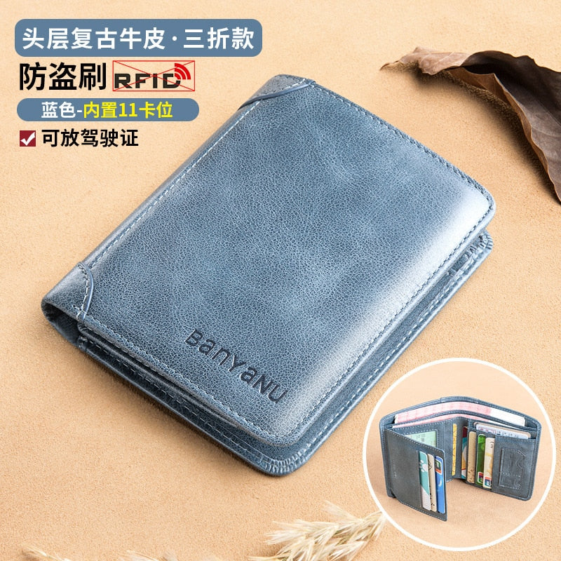 Cupid Beauty Supplies Cupid Beauty Supplies F Men Wallets BANYANU AGenuine Leather Wallets