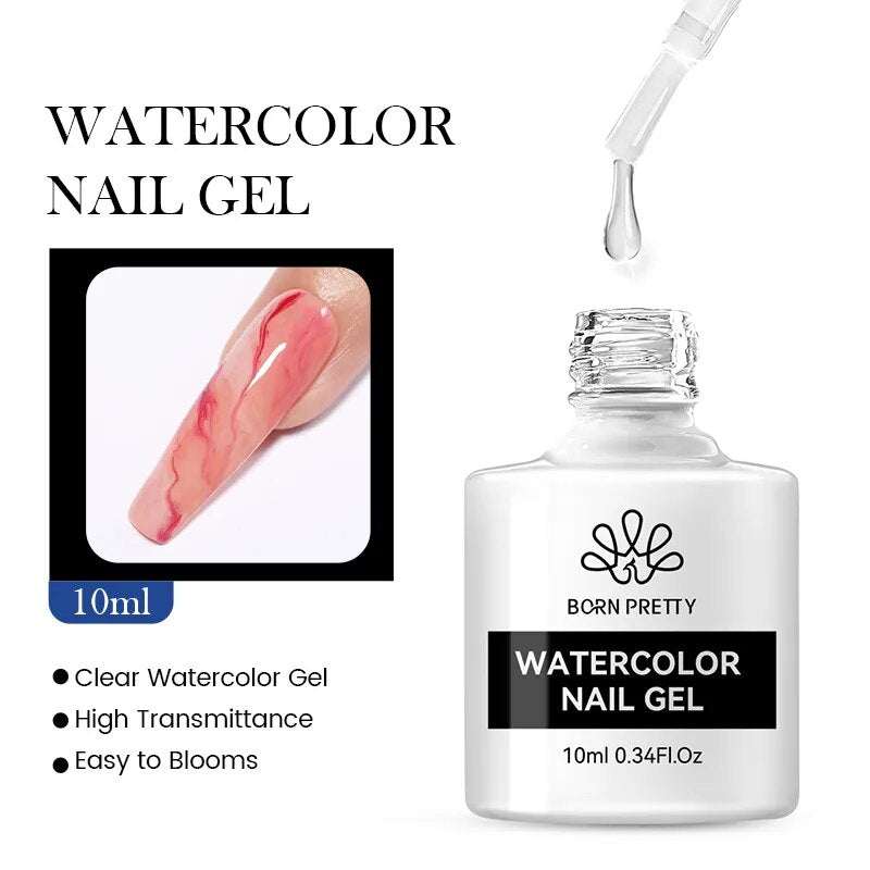 Cupid Beauty Supplies Cupid Beauty Supplies Watercolor Gel Gel Nail Polish Born Pretty 15ml Dehydrator Gel Polish - No UV/LED Needed