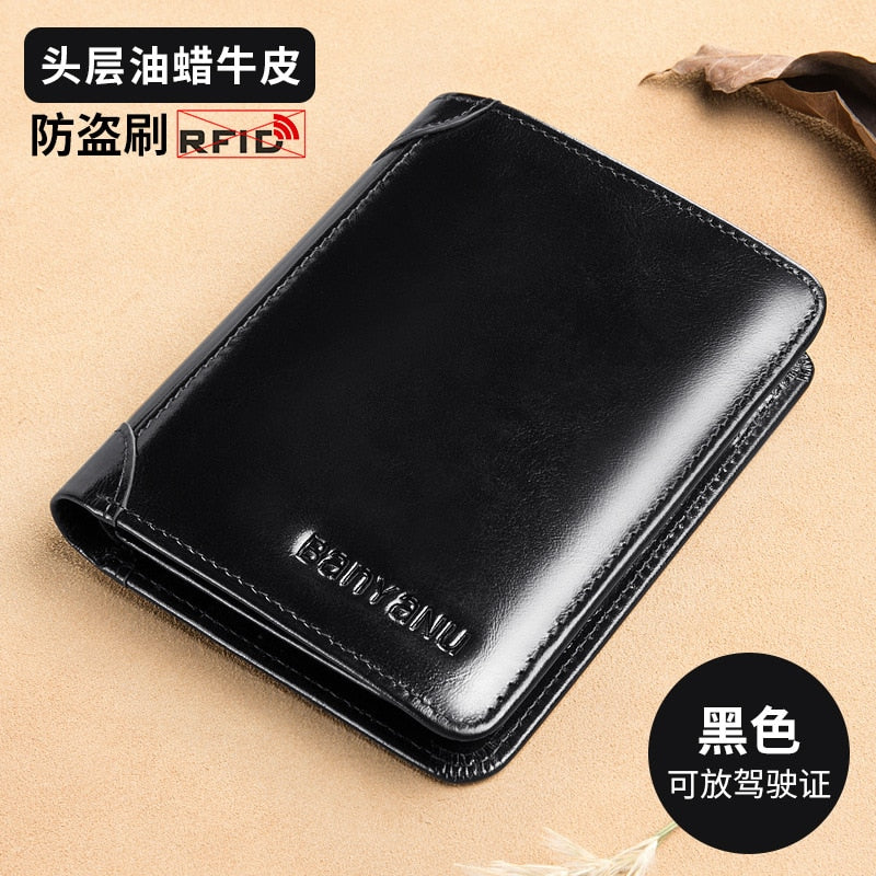 Cupid Beauty Supplies Cupid Beauty Supplies B Men Wallets BANYANU AGenuine Leather Wallets