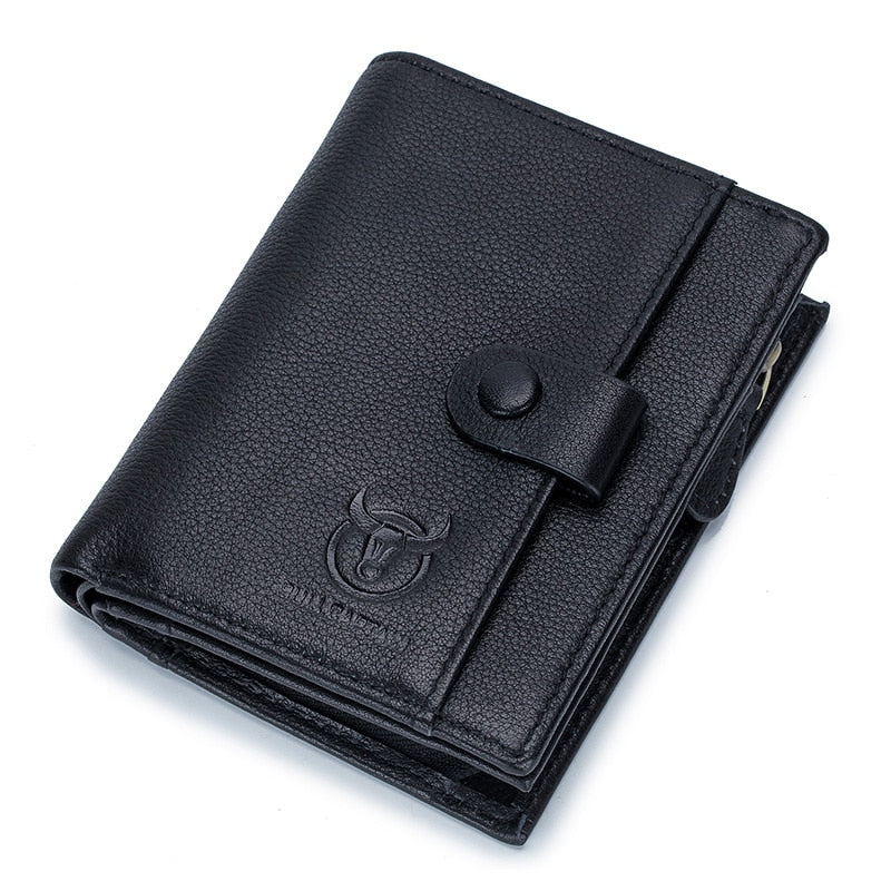 Cupid Beauty Supplies Cupid Beauty Supplies Black / China Men Wallets Vertical Leather Wallet