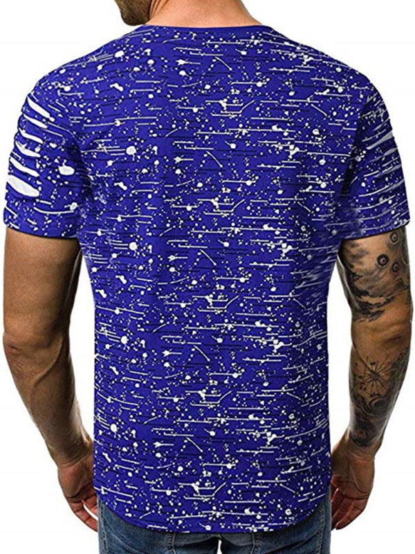 Trendy Floral Round-Neck T-Shirts | Street Men's Wear