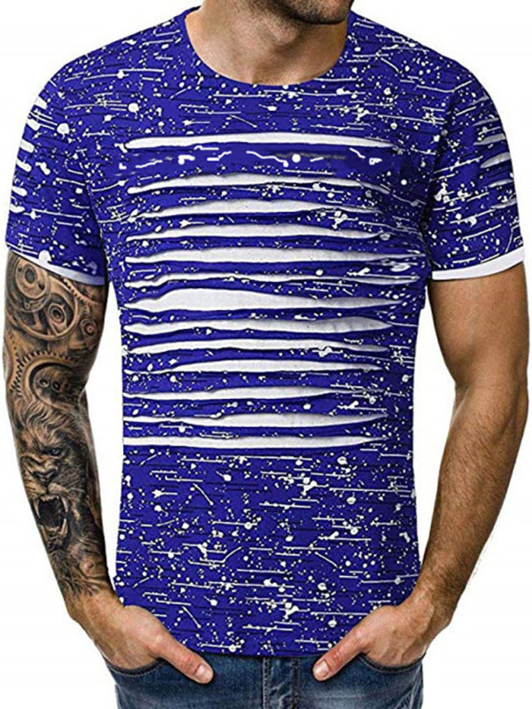 Trendy Floral Round-Neck T-Shirts | Street Men's Wear