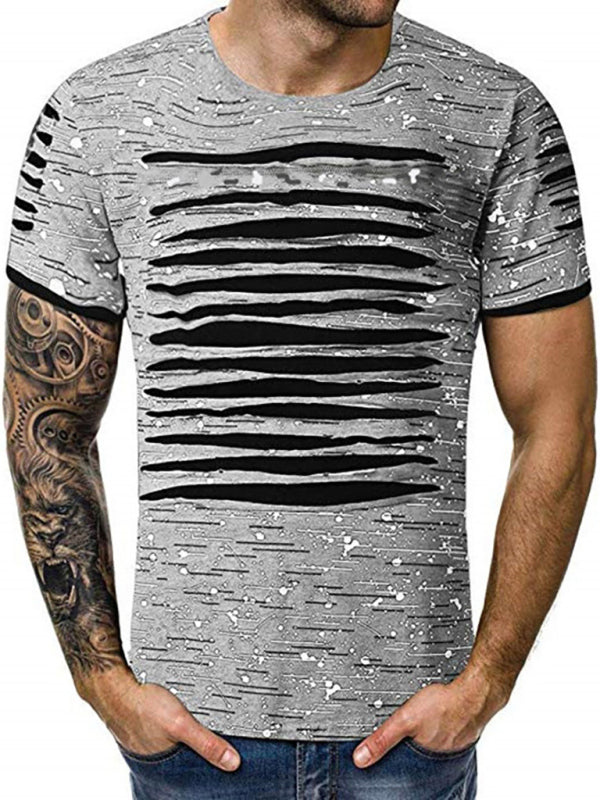 Trendy Floral Round-Neck T-Shirts | Street Men's Wear