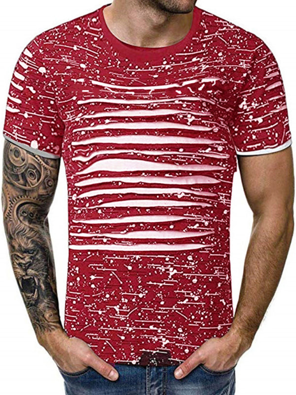 Trendy Floral Round-Neck T-Shirts | Street Men's Wear