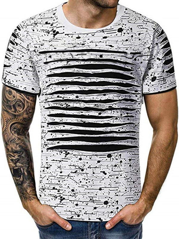 Trendy Floral Round-Neck T-Shirts | Street Men's Wear