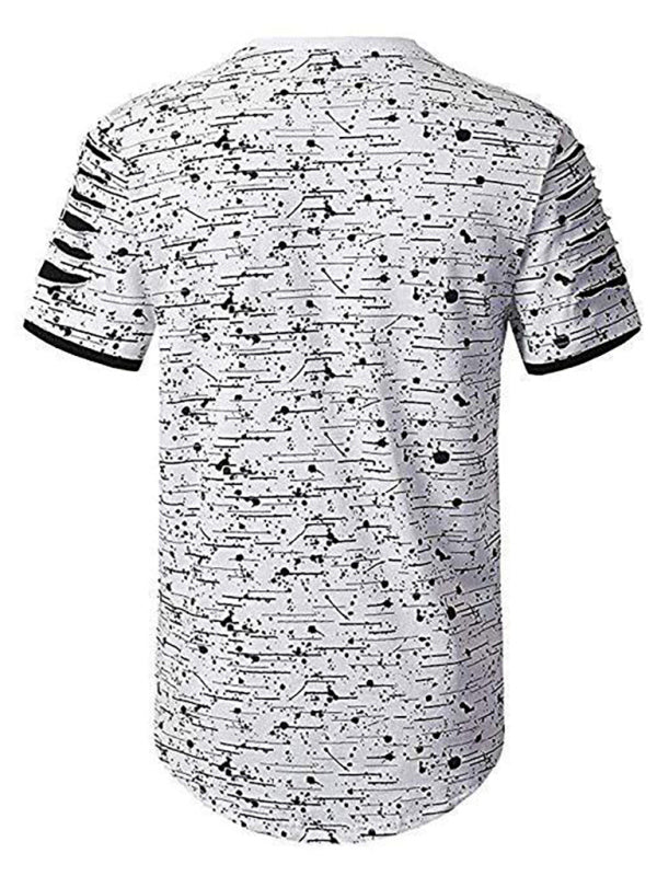 Trendy Floral Round-Neck T-Shirts | Street Men's Wear