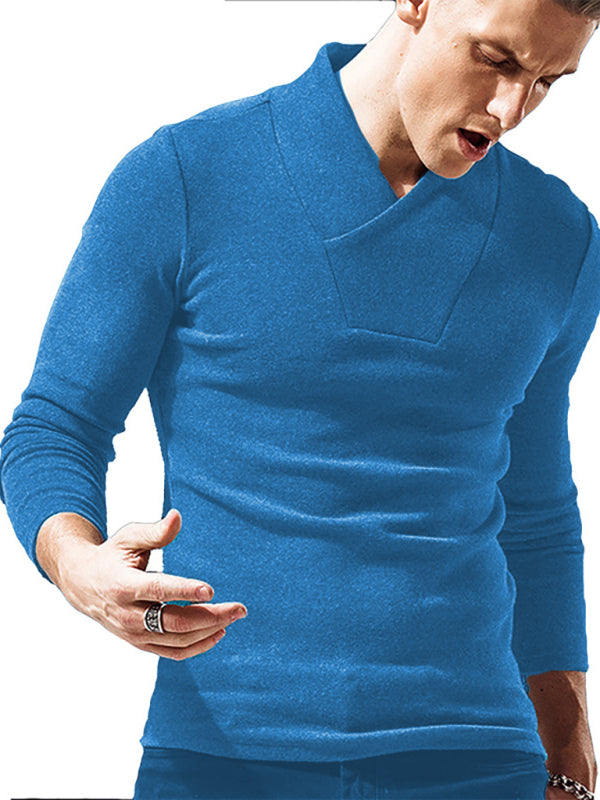 Men's Muscle Fit Long Sleeve T-Shirt – Athletic Gym Workout Tee