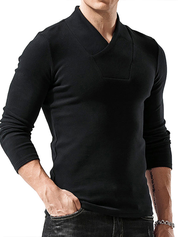 Men's Muscle Fit Long Sleeve T-Shirt – Athletic Gym Workout Tee