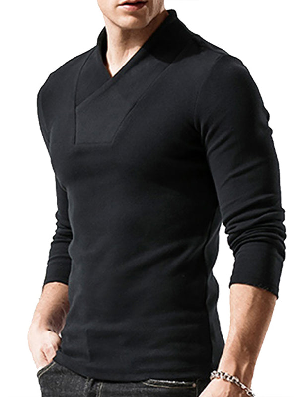 Men's Muscle Fit Long Sleeve T-Shirt – Athletic Gym Workout Tee