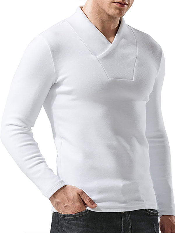 Men's Muscle Fit Long Sleeve T-Shirt – Athletic Gym Workout Tee