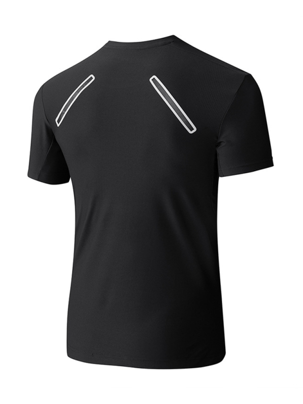 Men's Breathable Stretch Short-Sleeved Sports T-Shirt for Outdoor Fitness