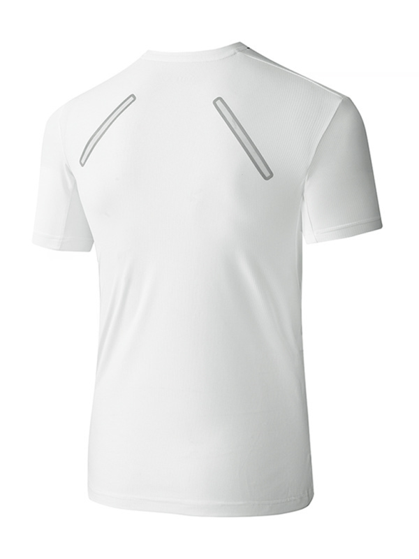 Men's Breathable Stretch Short-Sleeved Sports T-Shirt for Outdoor Fitness