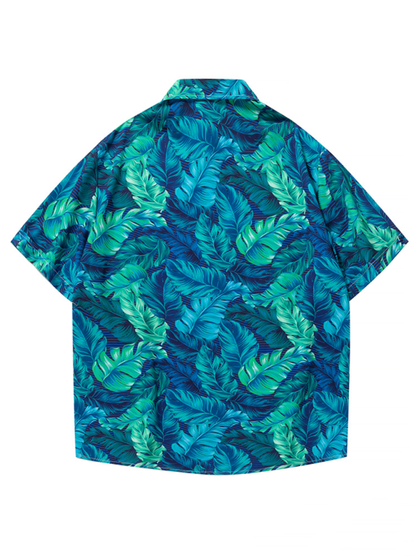 Men's Beach Shirt Hawaiian Vacation Print Short Sleeve Shirt