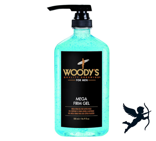 Woody’s Mega Firm Gel with Pump 16.9 oz Hair Gel