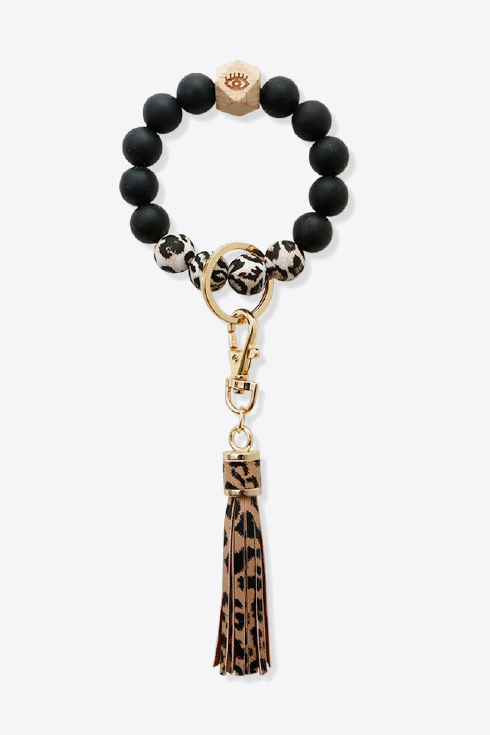 Trendsi Cupid Beauty Supplies Leopard / One Size Keychains 3-Pack Tassel Bead Wristlet Key Chain