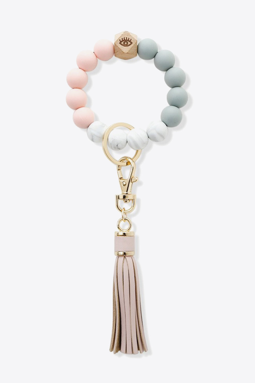Trendsi Cupid Beauty Supplies Blush Pink / One Size Keychains 3-Pack Tassel Bead Wristlet Key Chain