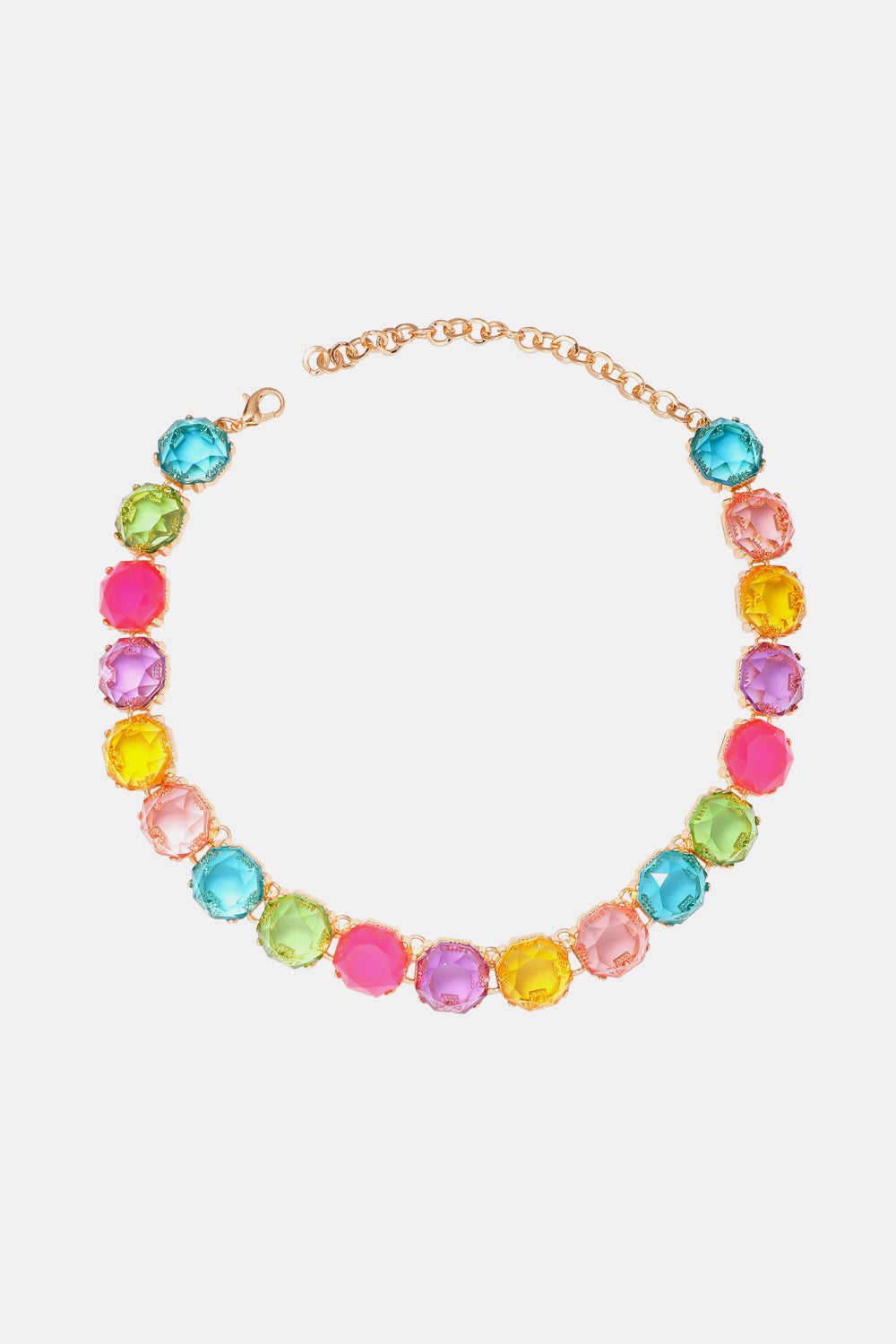 Trendsi Cupid Beauty Supplies Multicolor / One Size Women Necklace Zinc Alloy Resin Necklace