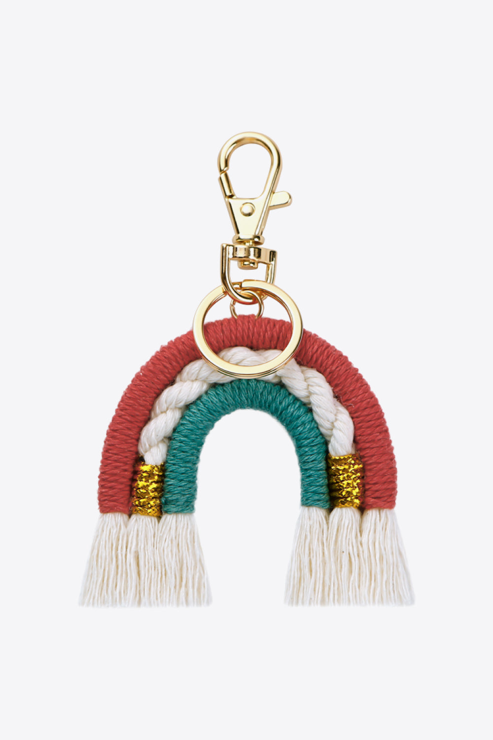 Trendsi Cupid Beauty Supplies Keychains 4-Pack Rainbow Tassel Key Chain, Color Varies