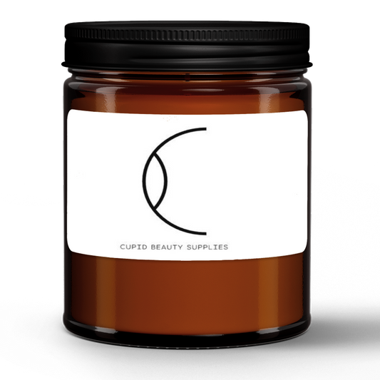 Candlefy Cupid Beauty Supplies Candle candle Natural Wax Candle in Amber Jar (9oz)