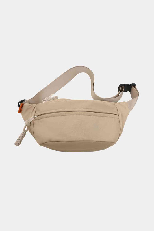 Medium Nylon Sling Bag - Durable, Stylish, Solid Pattern