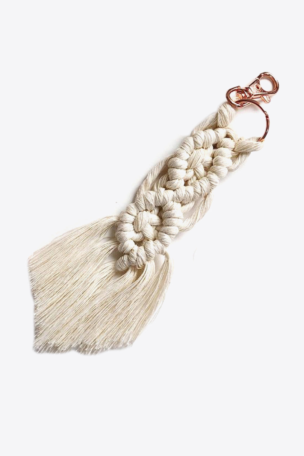 Trendsi Cupid Beauty Supplies Cream / One Size Keychains Assorted 4-Pack Macrame Fringe Keychain