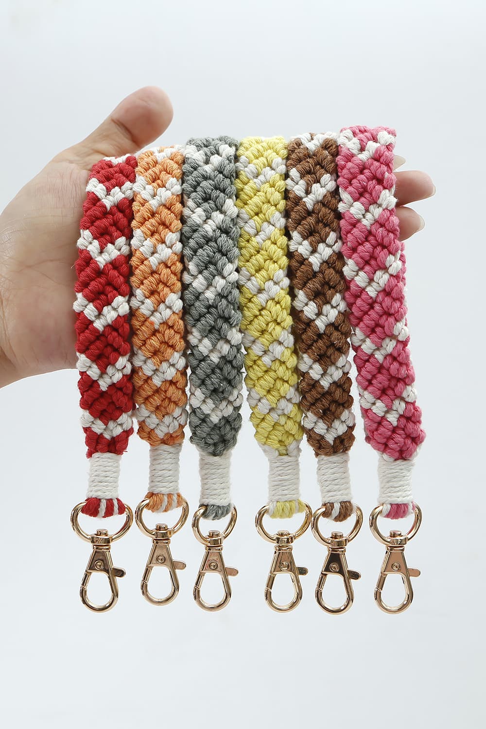 Trendsi Cupid Beauty Supplies Keychains Macrame Wristlet Key Chain