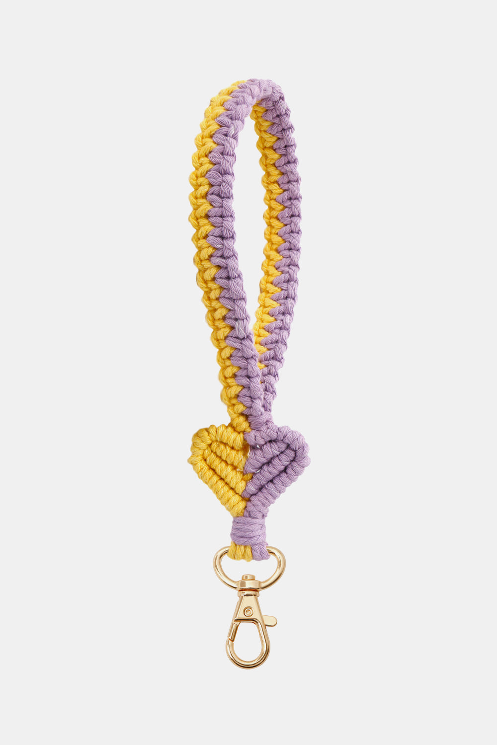 Trendsi Cupid Beauty Supplies Lavender / One Size Keychains Heart Shape Macrame Key Chain