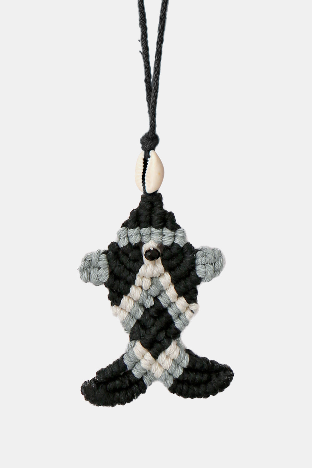 Trendsi Cupid Beauty Supplies Black / One Size Keychains Cotton Cord Fish Shape Pendant Necklace