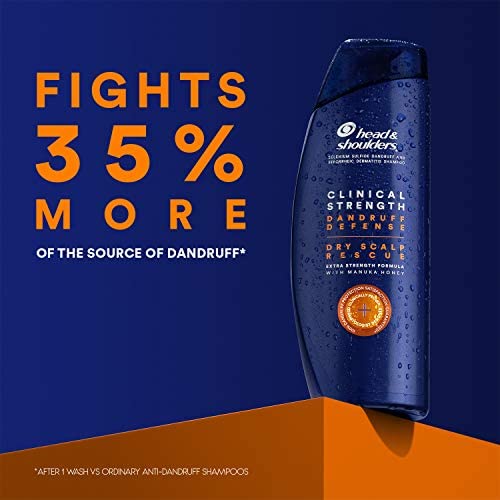 Head & Shoulder Cupid Beauty Supplies Shampoo Head & Shoulders Clinical Strength Anti-Dandruff Shampoo for Dry Scalp with 1% Selenium Sulfide Fights Seborrheic Dermatitis