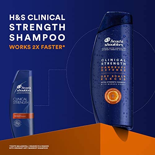 Head & Shoulder Cupid Beauty Supplies Shampoo Head & Shoulders Clinical Strength Anti-Dandruff Shampoo for Dry Scalp with 1% Selenium Sulfide Fights Seborrheic Dermatitis