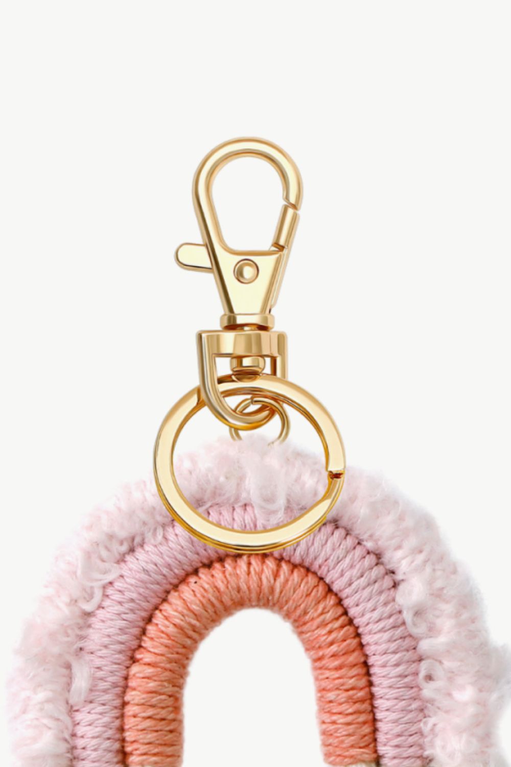 Trendsi Cupid Beauty Supplies Keychains Fringe Trim Rainbow Key Chain