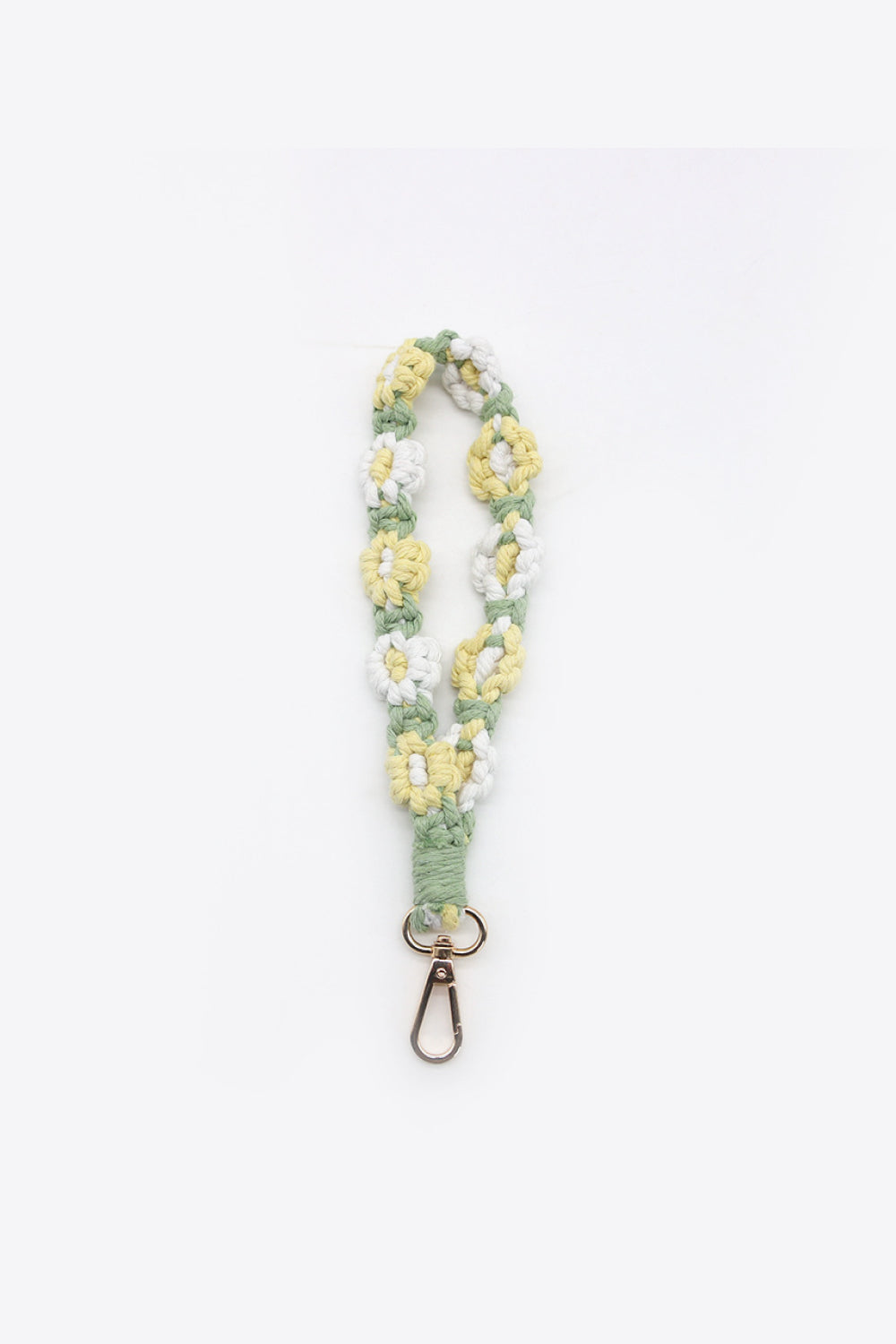 Trendsi Cupid Beauty Supplies Yellow/Green / One Size Keychains Assorted 4-Piece Macrame Flower Keychain