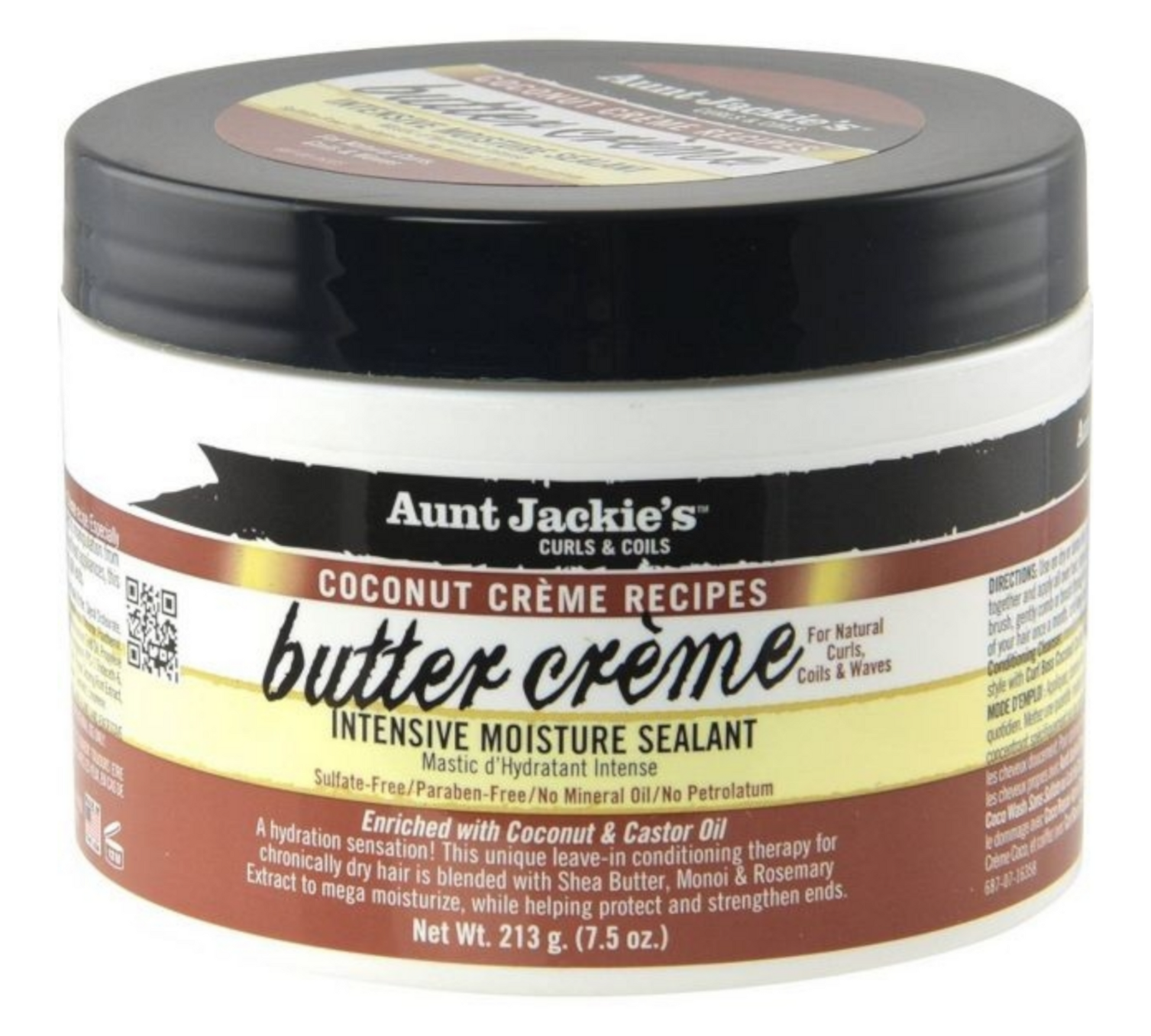 Aunt Jackie's Cupid Beauty Supplies Hair Creme Aunt Jackie's Coconut Butter Creme Intensive Moisture Sealant, 7.5oz