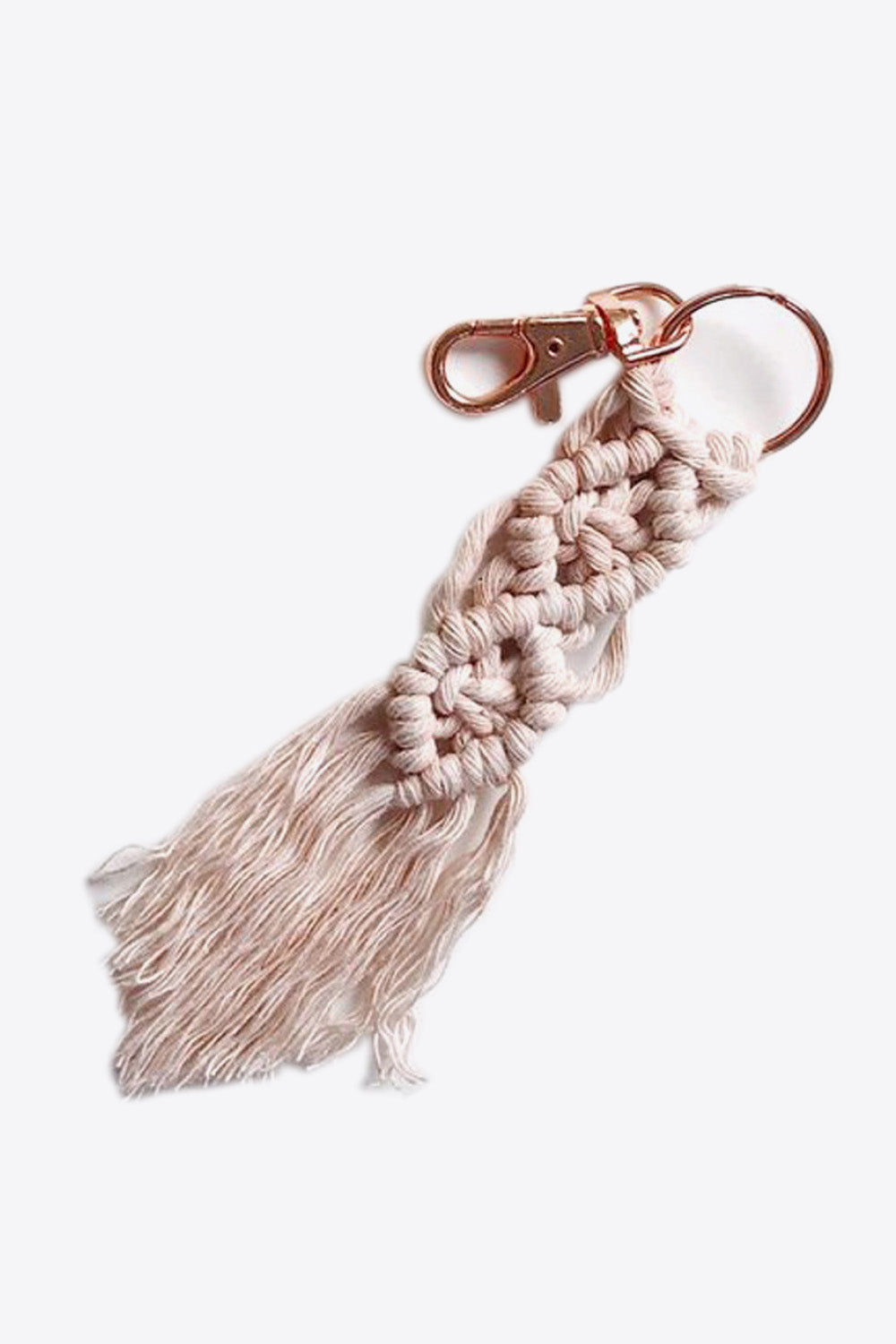 Trendsi Cupid Beauty Supplies Light Apricot / One Size Keychains Assorted 4-Pack Macrame Fringe Keychain