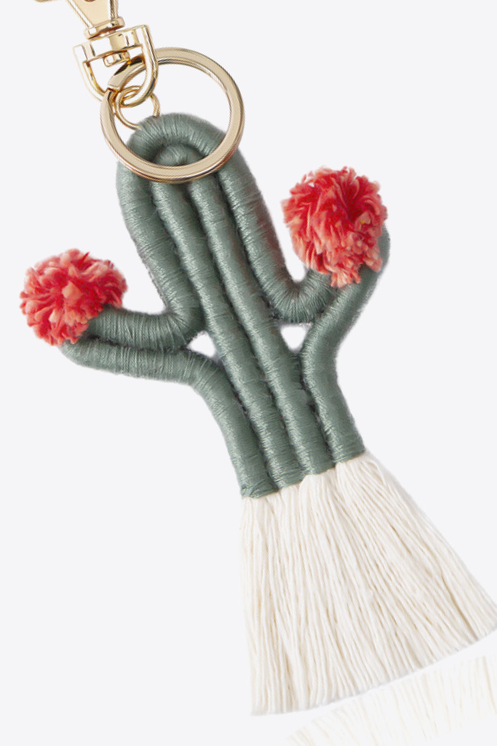 Trendsi Cupid Beauty Supplies Keychains Cactus Keychain with Fringe