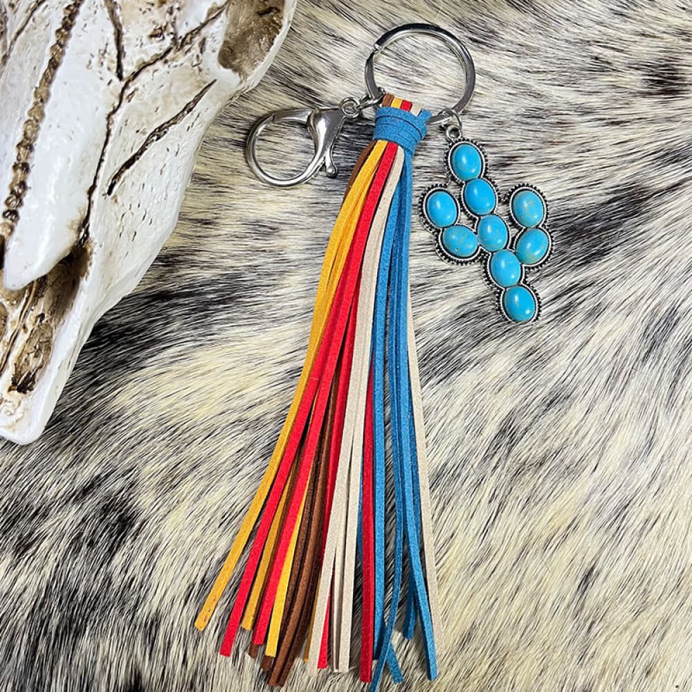 Trendsi Cupid Beauty Supplies Style C / One Size Keychains Turquoise Keychain with Tassel